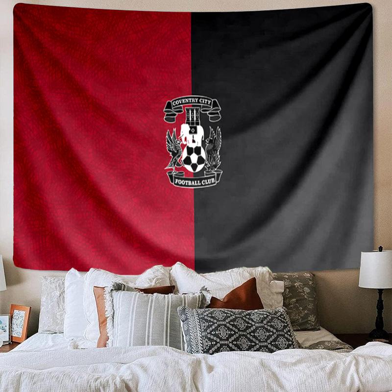 Coventry City Crest Design Tapestry Playroom Tapestry, Accessories for Bedroom,Livingroom, dormitory Room Wall Decor Fan Birthday Gifts