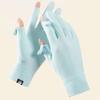 Summer and Spring Gloves Two-finger Exposed Gloves Sunproof Women Teens Skin-friendly Cycling Hiking Gloves Mittens