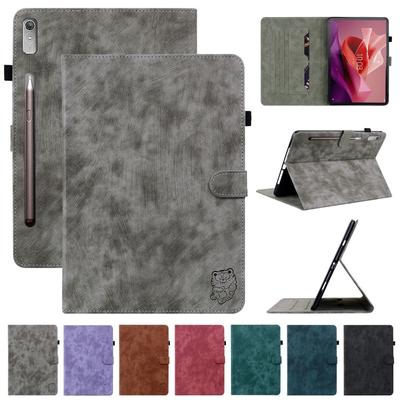 Tablet-Hülle für Lenovo Xiaoxin Pad Pro 12.7 Hülle Niedliche Tiger-Brieftasche Klapphülle für Lenovo P12 12 7 Hülle für Xiaoxin Pad Pro 12 7 2023 Hülle