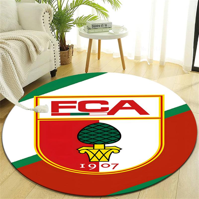 1pc Football Team (75) Design Printed Area Round Carpet for Bedroom Living Room Home Decor Rugs Mat Non Slip Mat Rug for Bedside