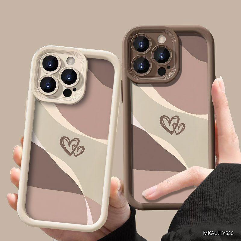 Phone Case Minimalist Heart PatternFor Xiaomi Redmi Note 14 13 12 11 Pro Plus 5G Shockproof Candy Cover For Redmi 14C 13C Fundas