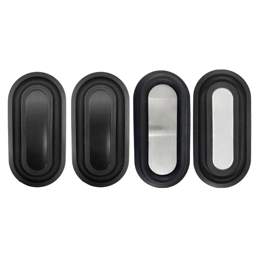 2Pcs Oval Shape Bass Diaphragm Black Auxiliary Bass Vibration Plate  Speaker DIY Modification