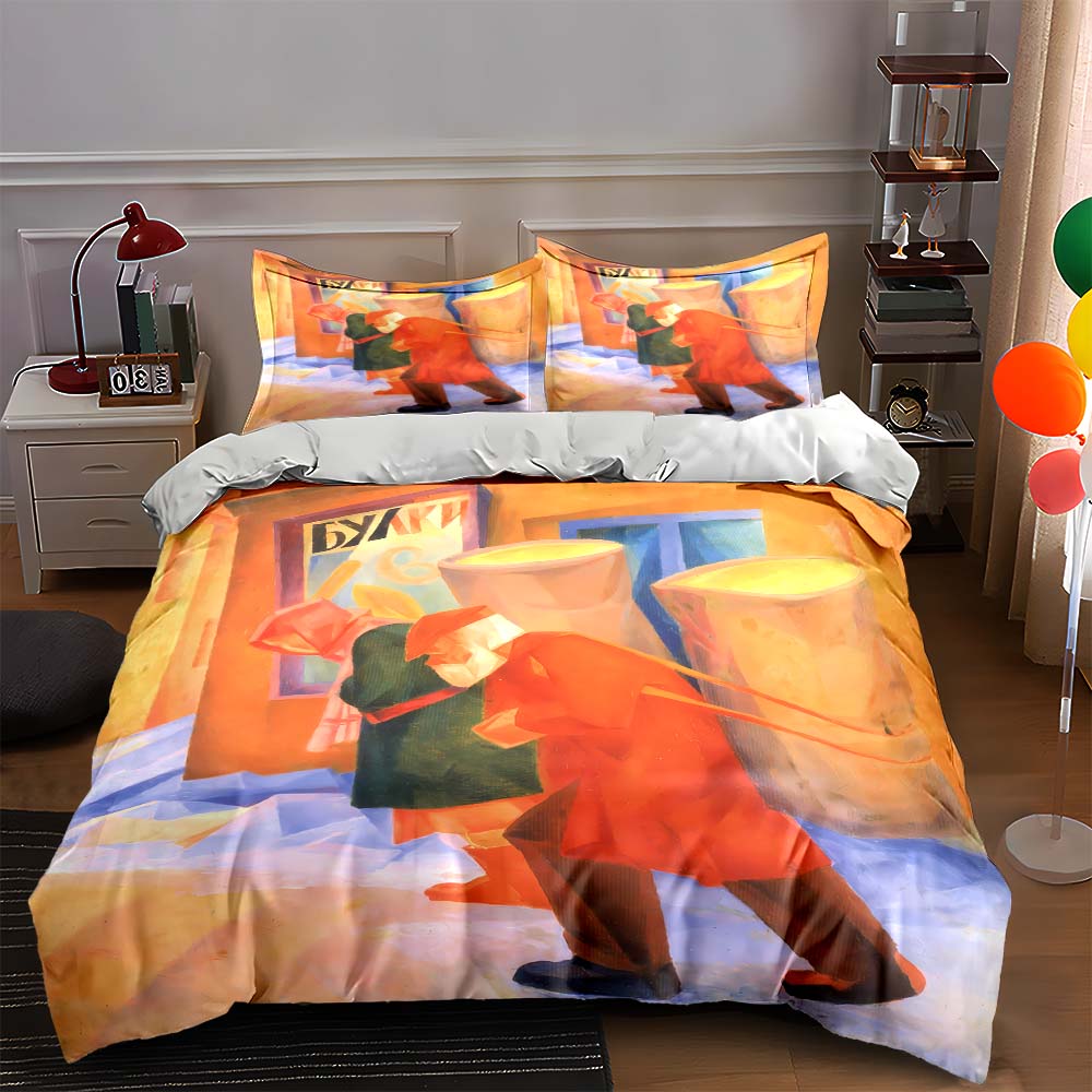 

Abstract city scene. Bedding Duvet cover sets Duvet covers Pillowcases gifts (1 * Duvet Cover 2 * Pillowcases, without duvet insert) 135x200cm