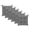 Chaises pliables de jardin - vidaXL - Bois d'acacia - 6 pcs - Coussins inclus - Confort optimal