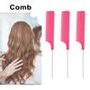3Pcs Rat Tail Combs Bright Color Heat-Resistant Lightweight Anti-static Hairdressing Rat Tail Combs Salon Supplies