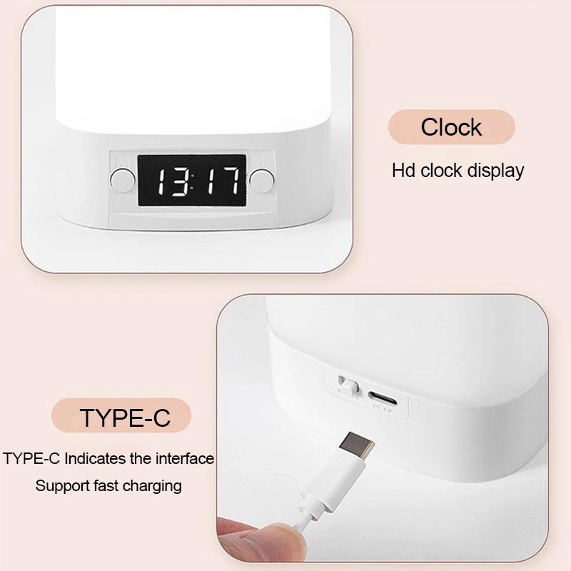 Cock LED Table Lamp Bedside  Rechargeable Night Light Bedroom Baby Feeding Eye Protection Sleep Children's Room Desk Lamps