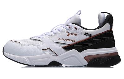 001 Slip Resistant Abrasion Resistant Low Top Running Shoes Unisex White Black AGCR023-4