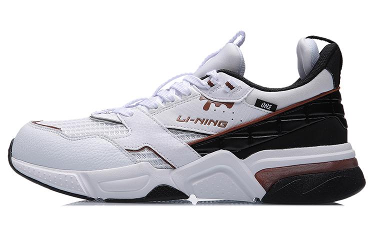 Li Ning 001 Нескользящие Износостойкие Низкие Беговые Кроссовки Унисекс Белый Черный AGCR023-4 41