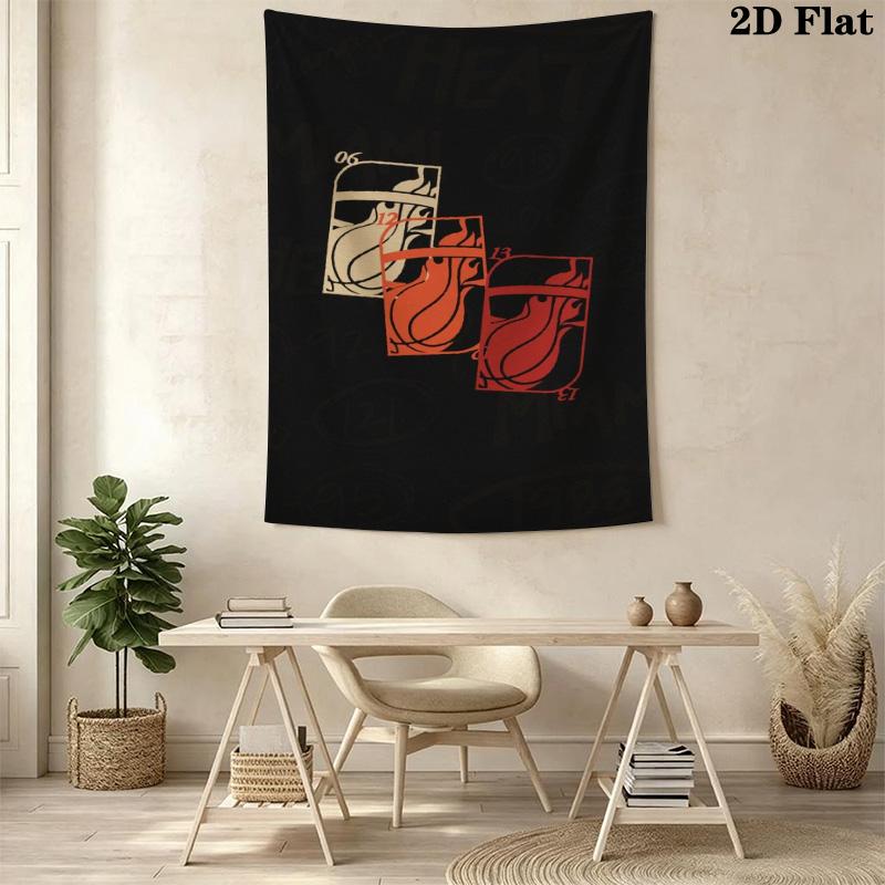 Miami Heat Fire Passion Threepiece Set 1 Duvet Cover 2 Pillowcase Without Core Bedding Set Christmas Birthday Gift