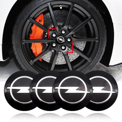 56/60mm Flexibele Wielnaafdopjes - 3M Zelfklevende Metalen Stickers Compatibel met Corsa/Astra/Mokka, Universele Wielnaaf Decals