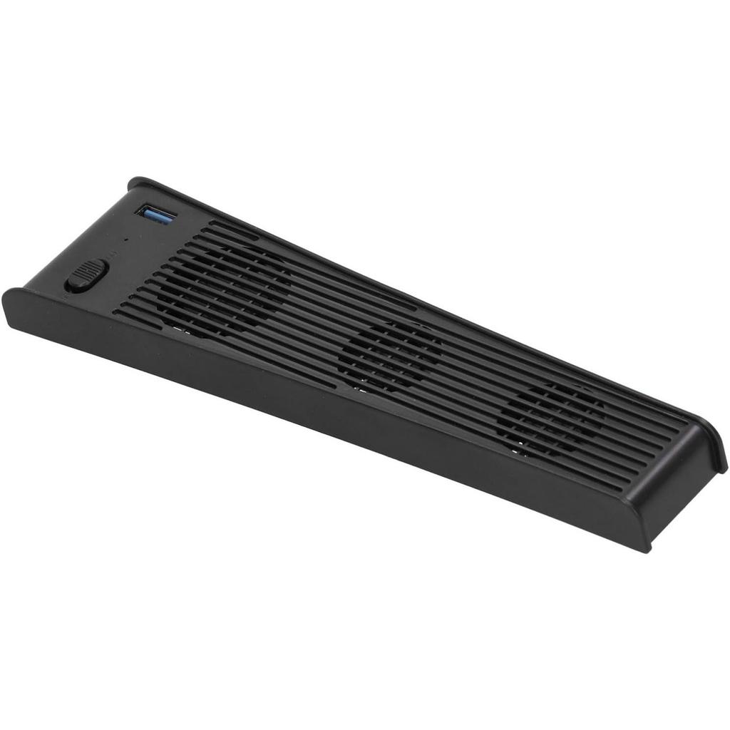 Cooling Fan, External USB Cooler 3 Fans Game Console Mini Cooling System with Extra USB Port for Sony Playstation5 Digital Edition&Ultra HD Console