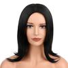 Women Black Short Straight Wig Straight Knotless Light-weighted Wig for Girls Daily Use Hair Styling