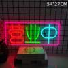Creative Cross LED Neon Light for E-sports & Bedroom Decoration - Wall Hanging Sign for Bar & Room Atmosphere