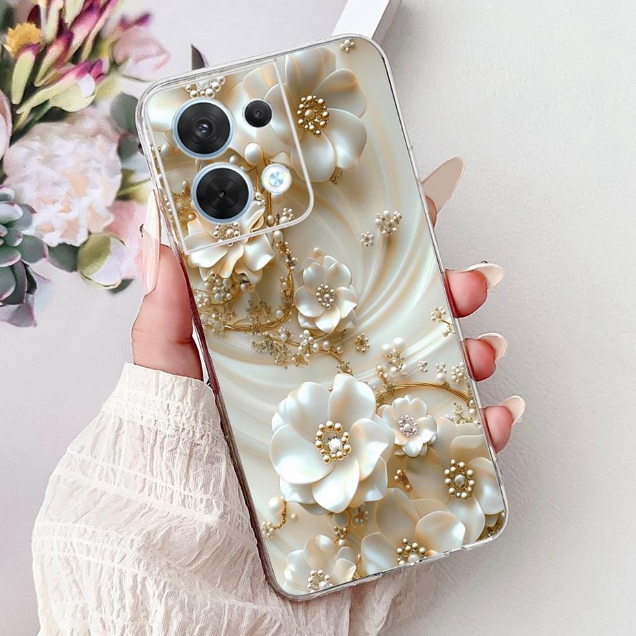 For Oppo Reno8 Pro 5G Case CPH2357 Cool Design Fashion Painted Cover Soft Silicone Phone Case For Oppo Reno 8 Pro Reno8 5G Shell