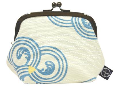 Goshiki Hanpu-do [KYOTO JAPAN] Wave-shaped Purse