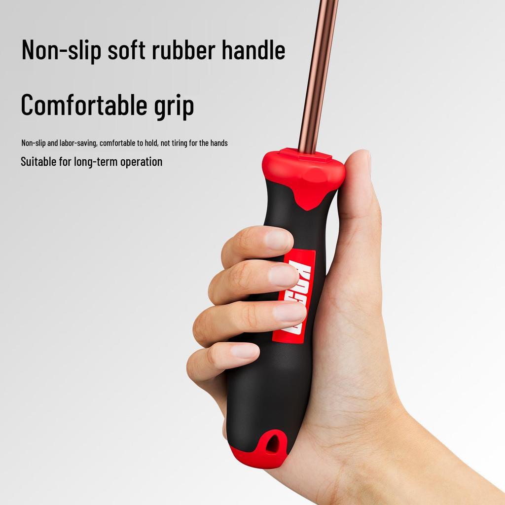 Extended Torx Screwdriver with Center Hole, Multi-functional Industrial Grade Hex Flower, Strong Magnetic Driver