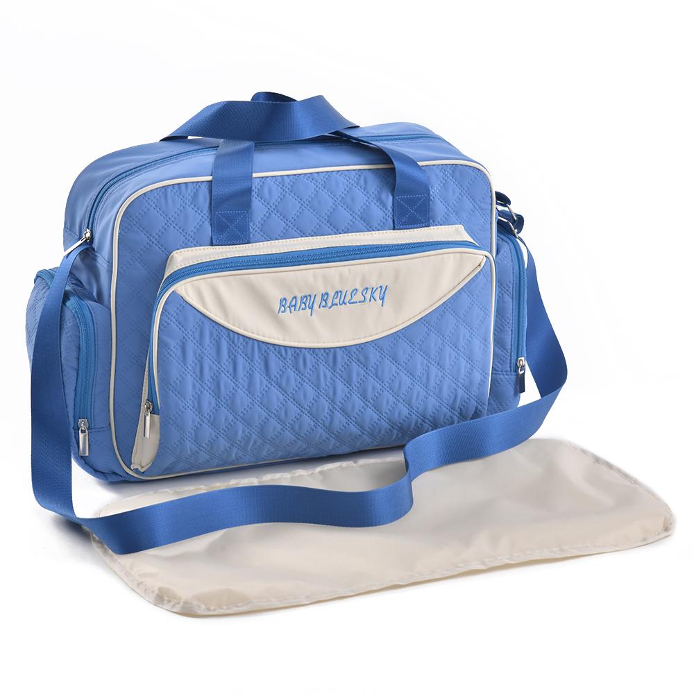 Fashionable And Multifunctional One Shoulder Mommy Bag, Sewing Embroidery, Large Capacity Crossbody Mommy Bag, Hand-Held Diaper