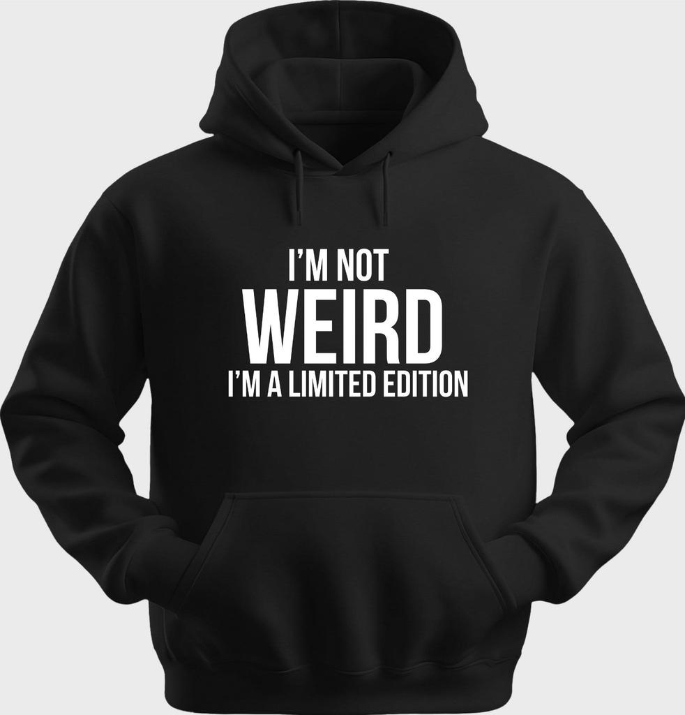 Funny Unisex Hoodie Hooded Sweatshirt Gildan Blend l'm Not Weird H0222