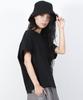 Deumakeu Standard Fit Solid French T-Shirt Black