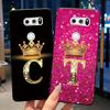 Phone Case For LG V30/V30 Plus/V30S ThinQ/V35 ThinQ Soft Silicone Beautiful Trendy Crown Letter Pattern Black Case Casing