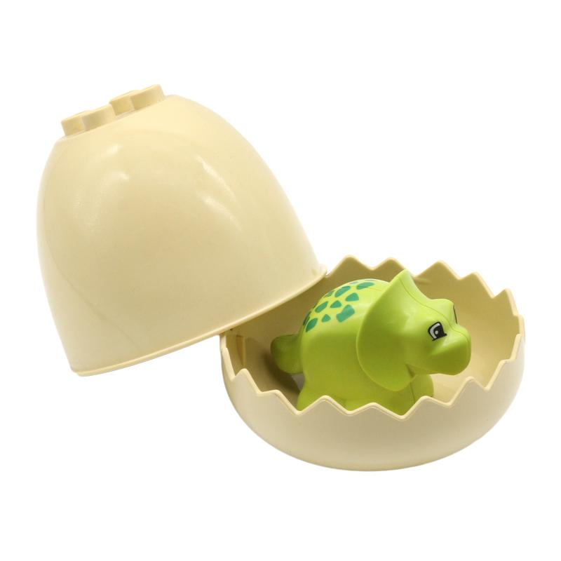 Big Building Blocks Animals Parts Zoo Sets Dinosaur Assemble Accessory Compatible Duplon Bricks Jurassic Toys for Children Gift