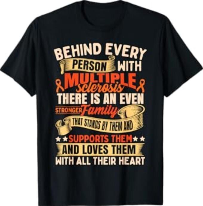 MS Multiple Sclerosis Support T-Shirt Unisex T-Shirt L