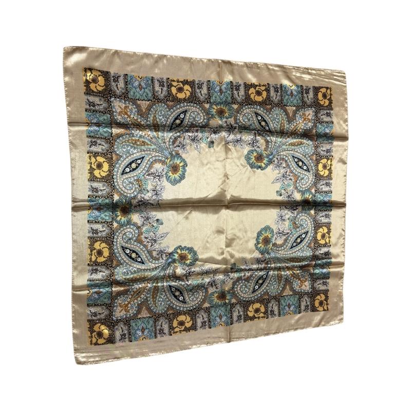 Breathable Paisleys Scarf Multipurpose Neckwear Handbag Decoration Easy Care Travel Essential Daily Outfit