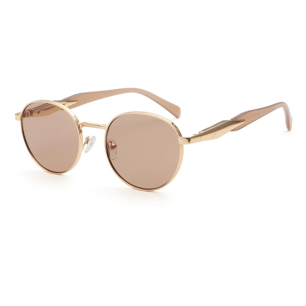Metal P Home Prad * Sunglasses Men And Women High Sense Big Name Small Round Frame 7805