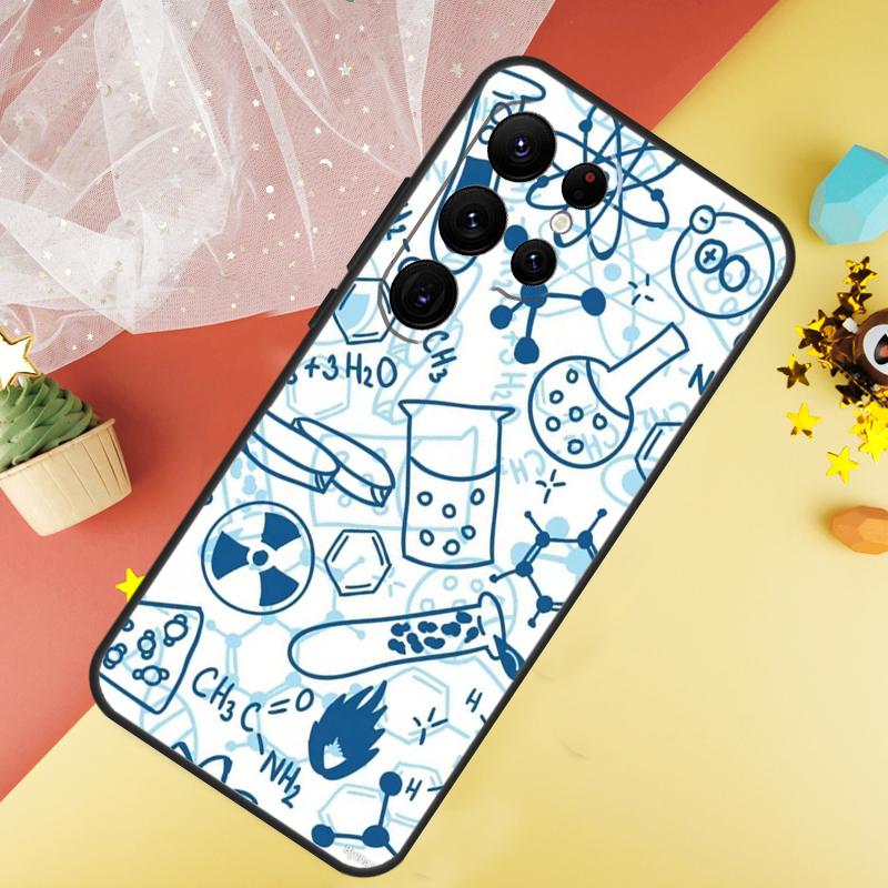 Vintage Chemielabor Handyhülle Für Samsung Galaxy S25 FE S23 S21 S20 S22 S24 S26 Ultra S10 S26 Plus Hülle Coque