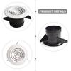 Round A-ir Vent 3 Inches Adjustable Pattern Screen Grille Cover Louver Abs Hood Round Exhaust Vents Heating Cooling A-ir