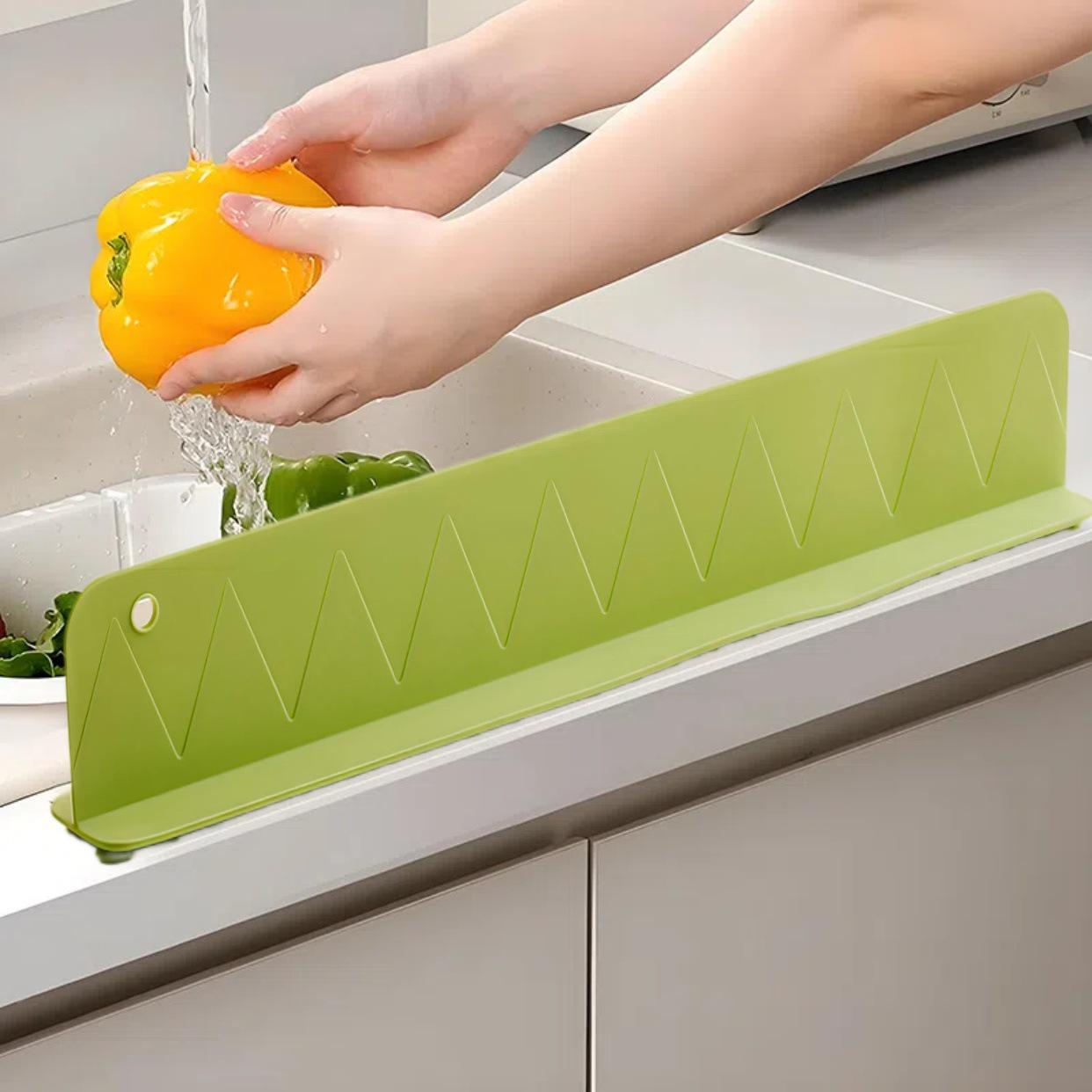 

Силіконовий захист від бризок: Водозахисна смужка для акваріума, кухні та раковини Green Baffle зелений