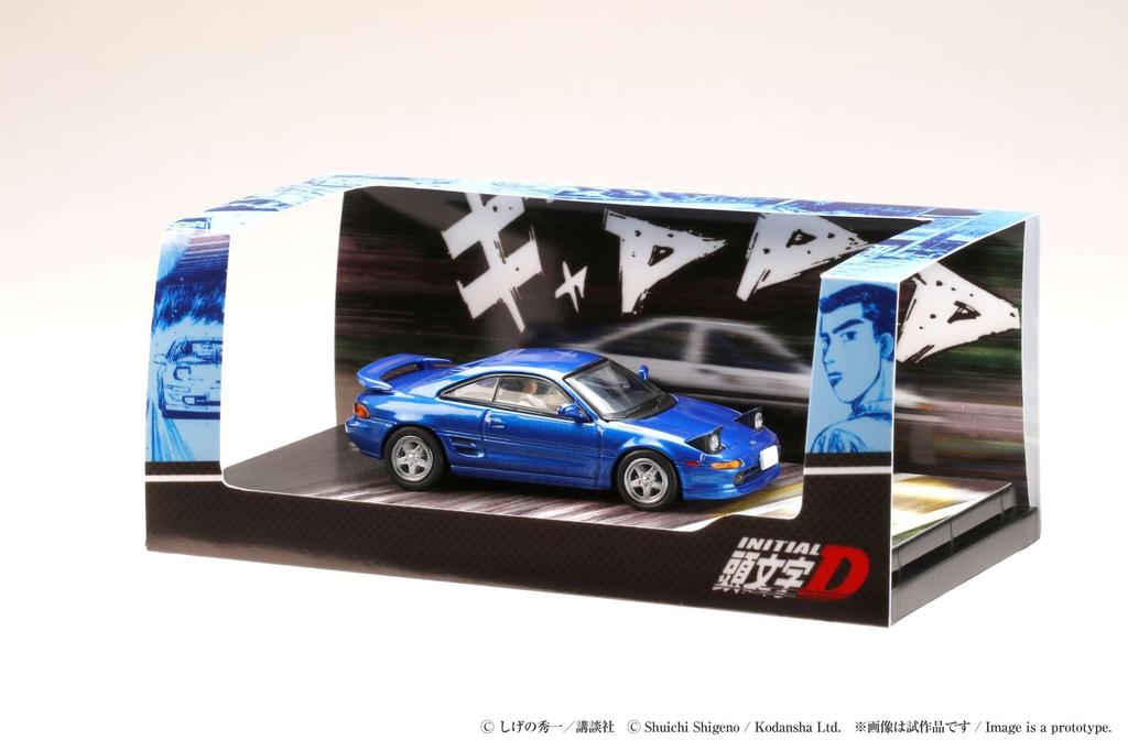 Hobby Japan Scale Toyota MR2 D VS Takumi Kai Kogashira with Driver Figure HJ643045D 1/64 (SW20) G-Limited/Initial Fujiwara, (Finished Model)