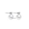 Elegant Diamond Pearl Stud Earrings: Luxury Design, Versatile Dangles