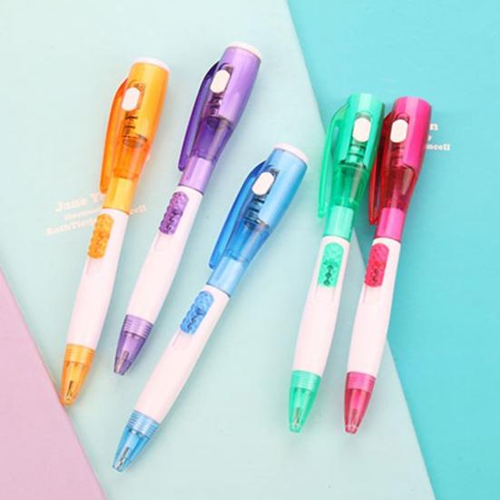 Kugelschreiber Leichtgewicht LED Kunststoff Kugelschreiber Taschenlampe Stift für Büro