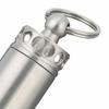 Mini Waterproof Pill Container Stainless Steel Pill Holder Keychain Container  Outdoor Camping