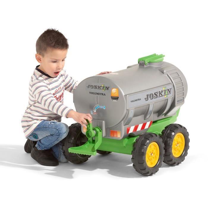 Remorque Citerne Joskin - FALK - Capacité 30L - Gris - Adaptable avec les tracteurs FALK 3-7 ans - 100% Fabriqué en France