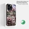 Flower Leopard Shadow Suitable For iPhone 16E 17 Pro Max 15 Pro 14 13 Plus 12 Mini 11 16 Air 17Pro Magnetism Glass Phone Case