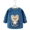 Waterproof Long-Sleeve Baby Coveralls: Anti-Stain Backwards Bibs for Boys & Girls - Perfect for Mealtime in Autumn & Winter.