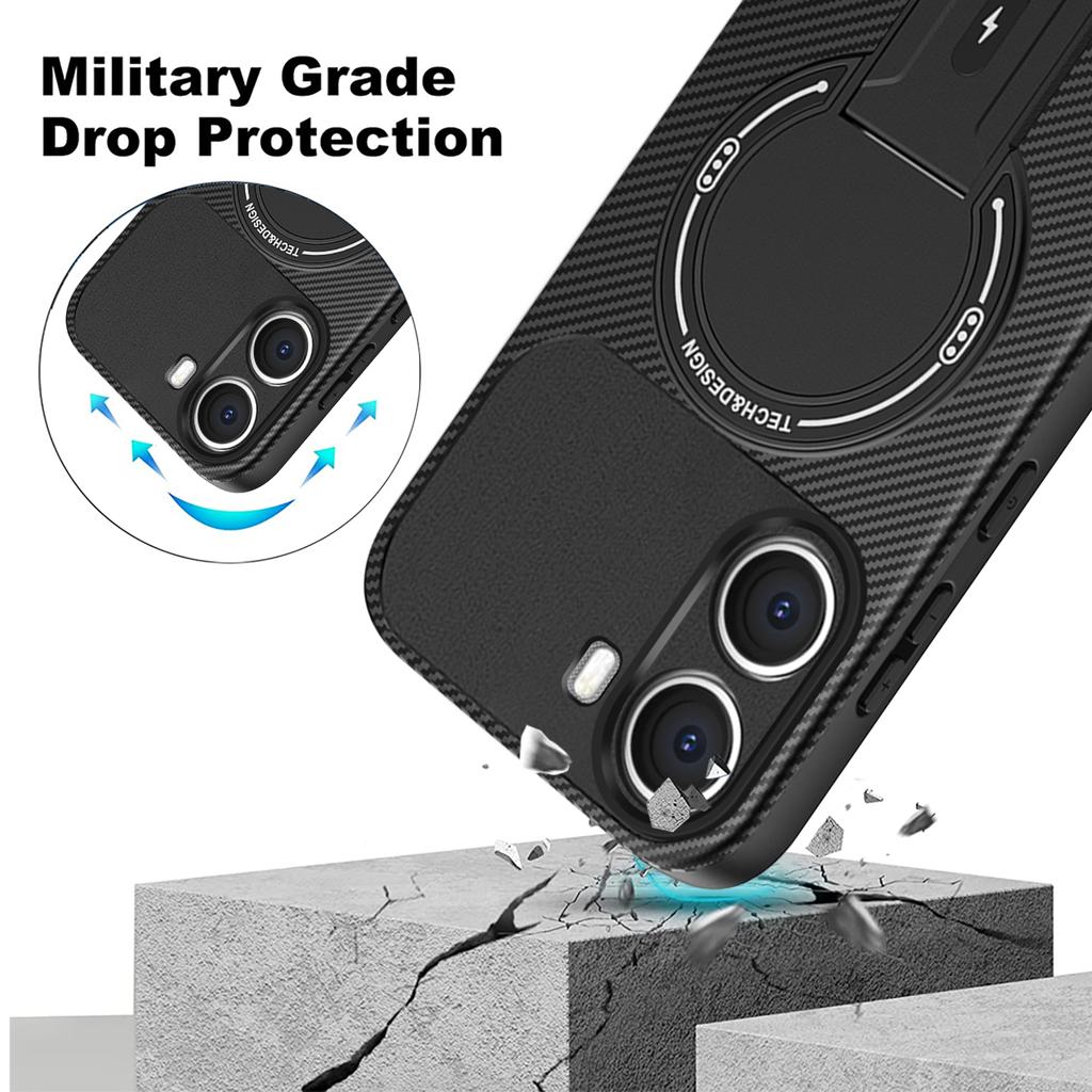 For Mi POCO X7 Pro Invisible Support Case For Mi POCO F7 Pro F7 Ultra X6 C61 Magnetic Hard Anti-fall Cover