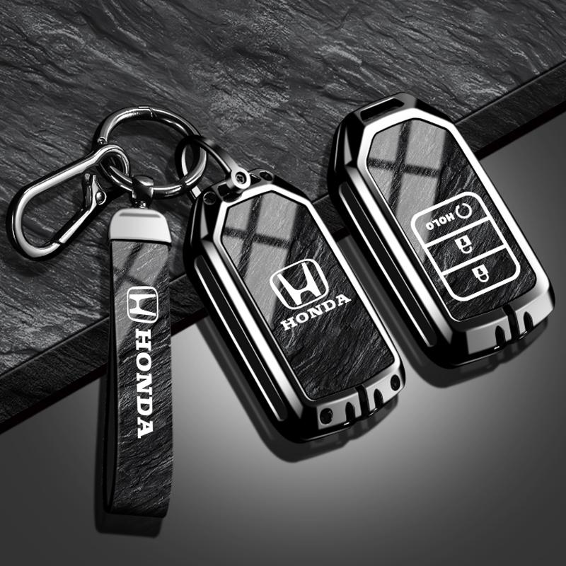 Car Accessories For Honda CR-V 6th 2023 2024 2025 CRV TPU Plastic Auto Key Case Cover Holder Zinc Alloy Protector Keychain Shell