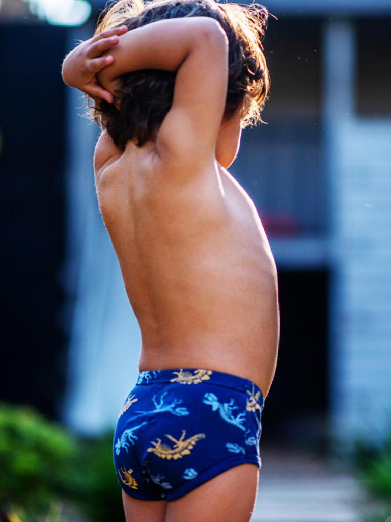 Boys' 100% Cotton Dinosaur Print Mid-Waist Underwear, 3-Pack