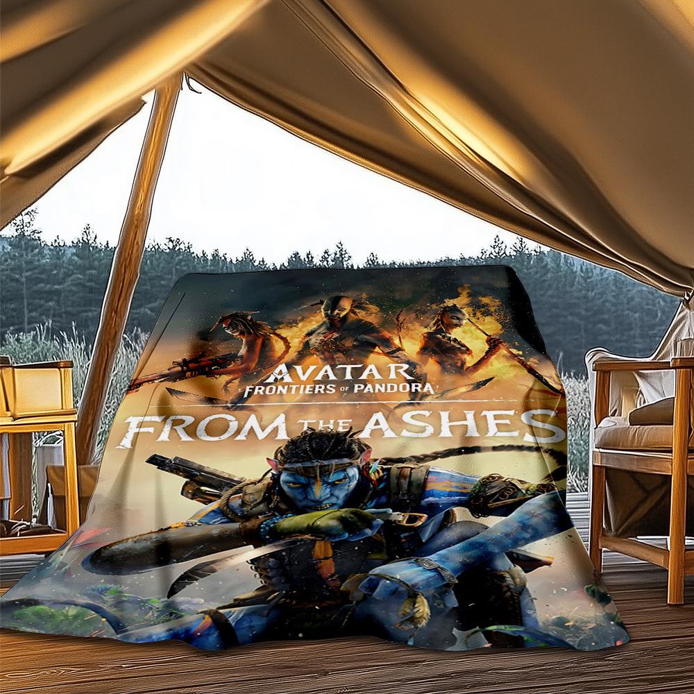 1pc Avatar, Pandora Outdoor Personalized Flannel Blanket, Soft, Lightweight Personalized Flannel Blanket, Digital Printing,