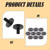 10 Felt for Cymbal Stands, Replacement Parts Drum Sets, Secure Mounting, Portable Set, Suitable