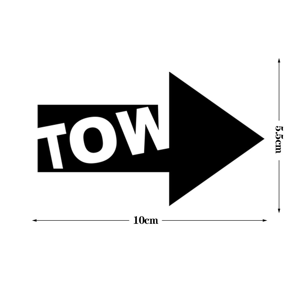 

JDM Sticker Car TOW Sticker Hook Arrow Vinyl Automobiles Accessories Reflective Waterproof Decal Japanese/English Version