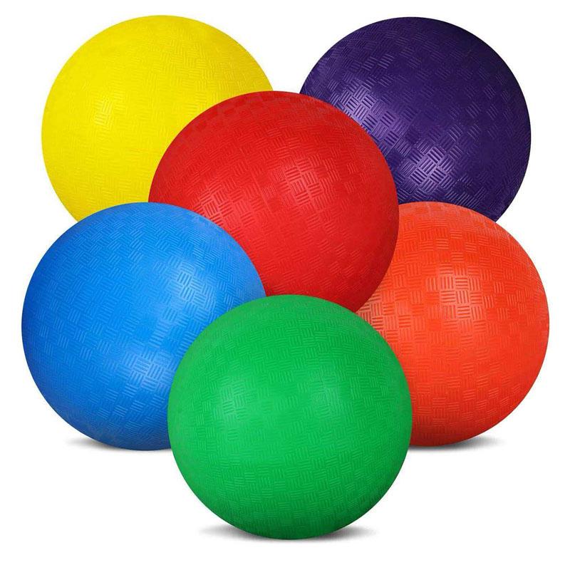 Rubber Kickball 8.5 Inch Playground Balls For Kids Boys Girls Backyard School Sensory Play Sports Indoor Outdoor Games