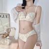 French Lace Wireless Anti-Sag Bra Set - Small Chest Support