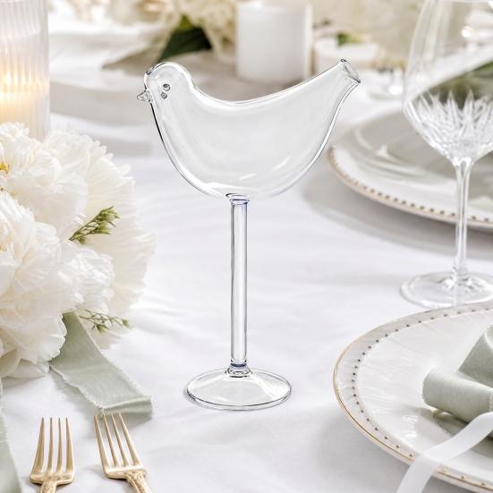 Nostalgie Bird Cocktail Glass, with Stable Base, 150ml Capacity Drinking Elegant And Versatile Wine Glass for Party Wedding