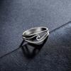 Minimalist Wave Ring Unisex Fashion Ocean Surf Jewelry Birthday Gift
