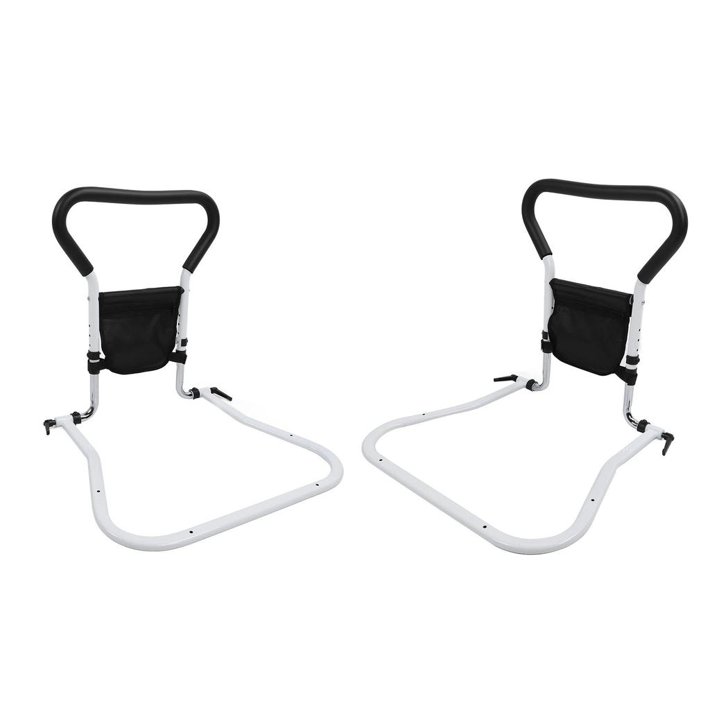 Bed Rail for Elderly Adults 4 Height Adjustable 360 Degree Folding Fall Prevent Grab Bar Bed Assist