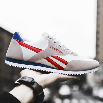 New Men's Thin Breathable and Fashionable White Shoes Trendy Versatile Autumn New Style Teenage Sports Student Running